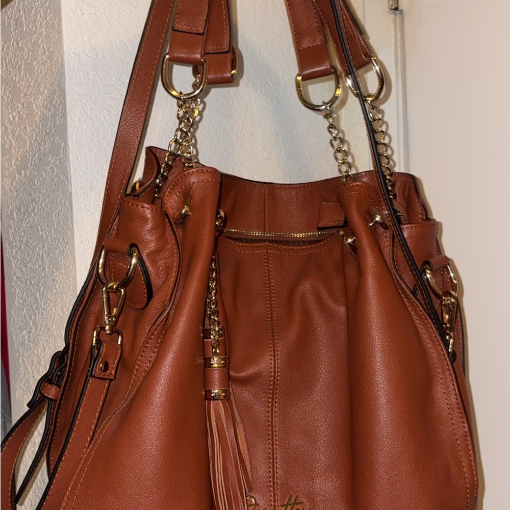 Brown Leather Tote Bag